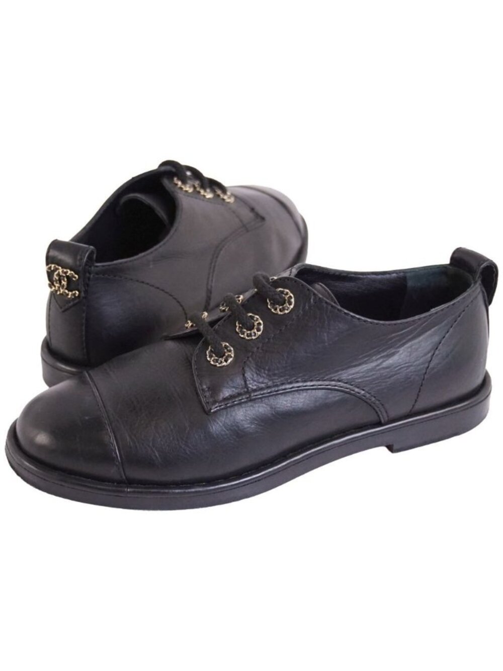 Chanel Sneakers Leather Shoes Davis Coco